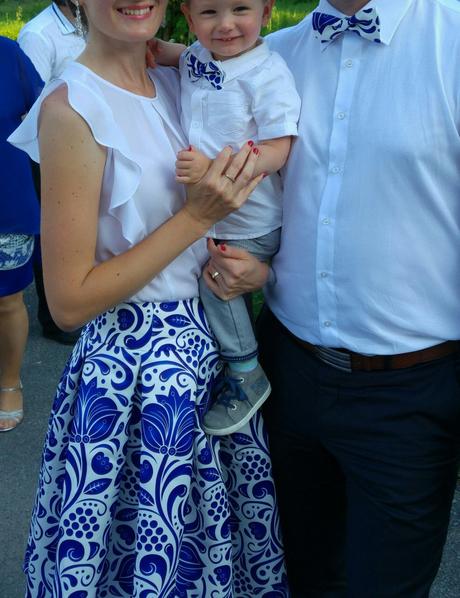 Set-midi sukna, pansky a detsky motylik, m