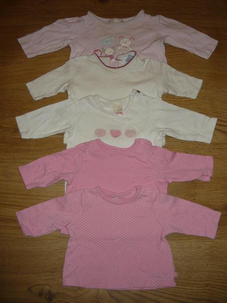 Tričko s dlhým rukávom viac kusov -62, baby,62