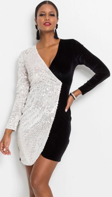 Flitrovane šaty, bonprix,44