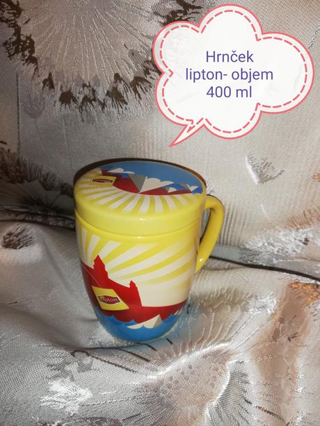 Hrnček lipton s vrchnákom, 