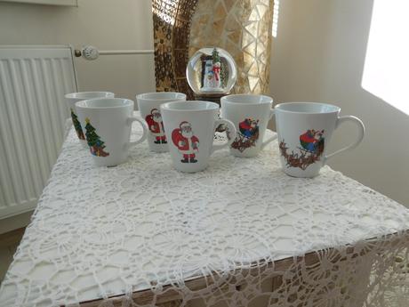 Vianočné šálky porcelánové čajové nové, 