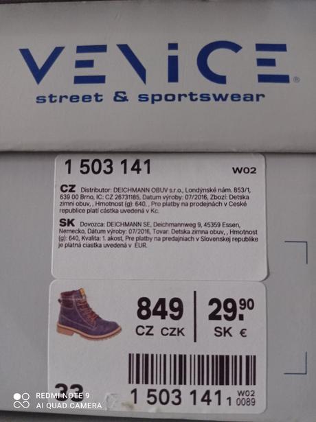 Jarne/jesenné topánky 33, 33