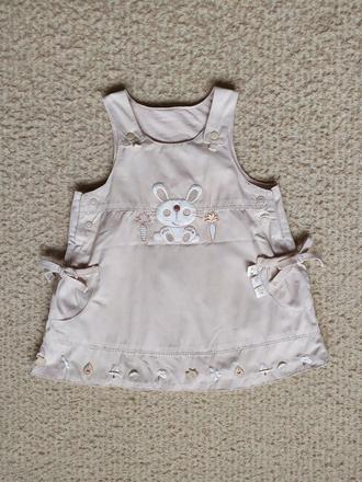 Šaty + zateplený bavlnený overal veľ. 62/ 68, 62