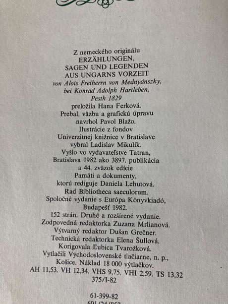 Dávne povesti o hradoch - a.mednyanský (1982), 