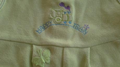 Zelenkavý overal+košieľka, zn. damine, 68