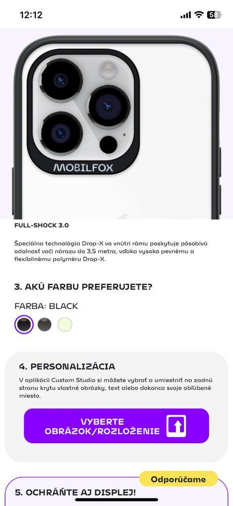 Kryt na mobil apple 12 mobilfox, apple