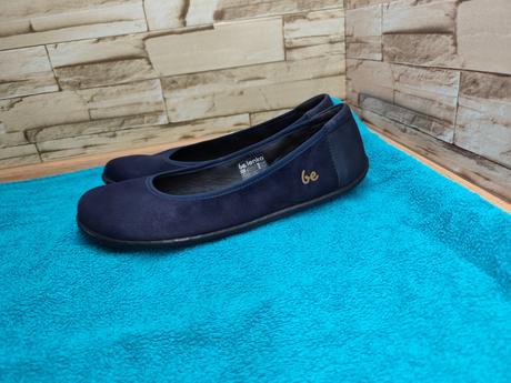 Be lenka 41 - dámske kožené tmavomodré baleríny, be lenka,41