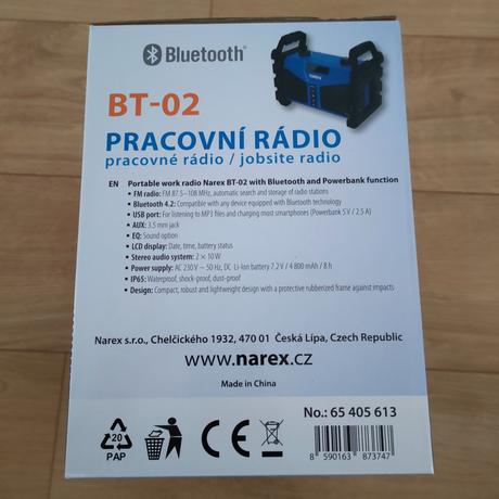 Nové stavebné rádio narex, 