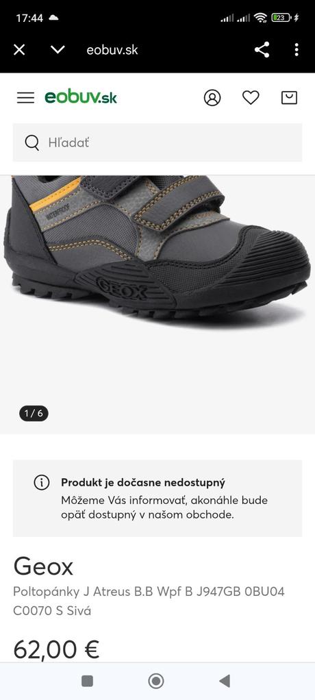 Poltopánky geox, geox,34