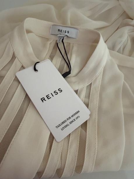 Reiss luxusná blúzka krémová, xs