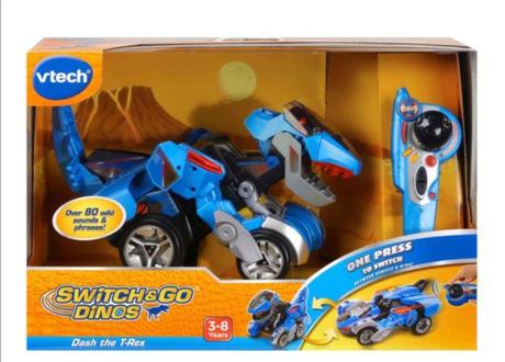 Rc - trex dinosaurus a auto 2v1 na ovládanie,