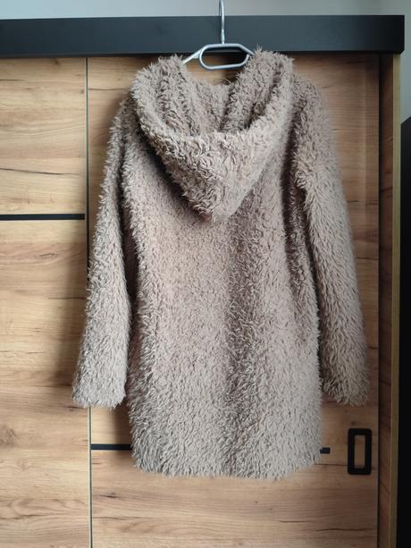 Tenší teddy kabátik s kapucňou, new yorker,36