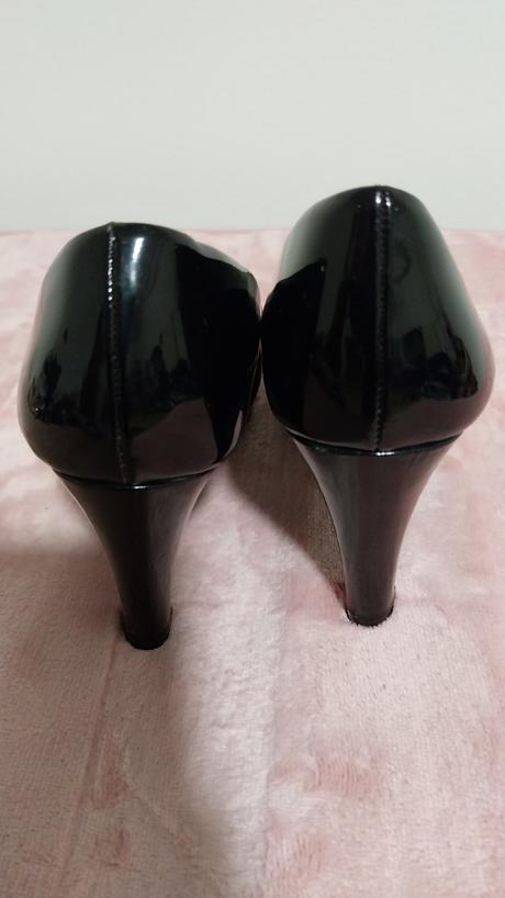 Čierne lakované lodičky, graceland,36