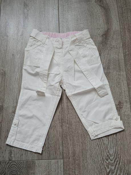 Biele tenké nohavice, baby club,80