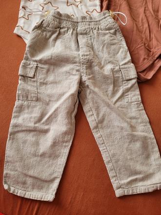 Set ľanové nohavice + 2x body, mexx,92