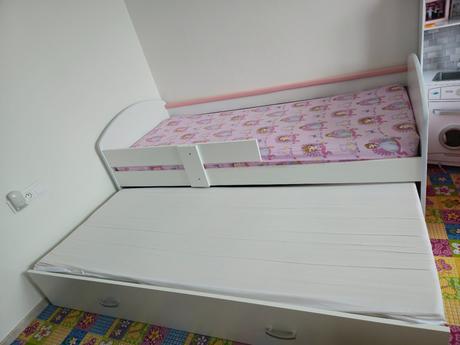 Detska postel s prístelkou 200x90, šírka (cm): 90,dĺžka (cm): 200