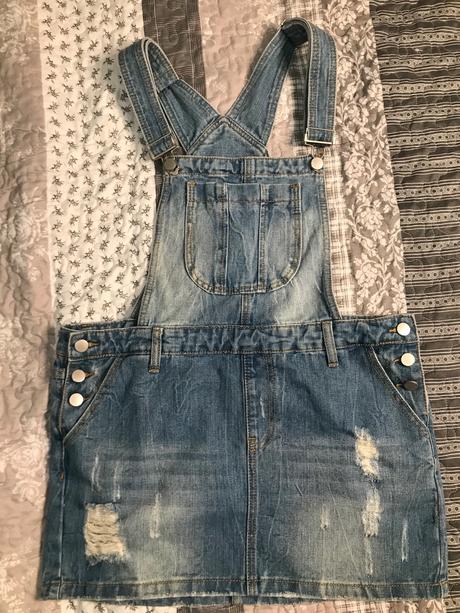 Trendy riflové šaty na traky, m