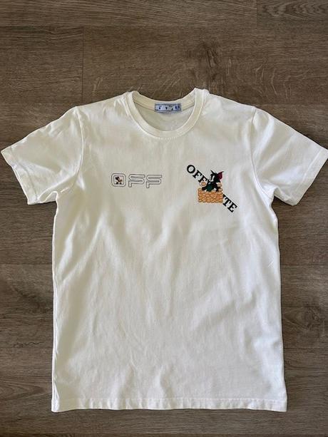 Nenosené tričko off white, s