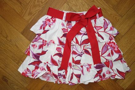 Volánová sukňa s mašľou, 122