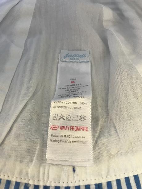 Jacadi modern pásikovaný klobúčik veľkosť 55, jacadi,56