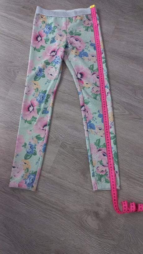 Kvetinkové legíny, h&m,134