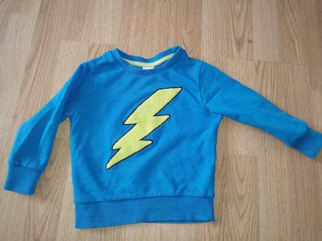 Chlapčenská mikina s bleskom veľ. 92, baby club,92