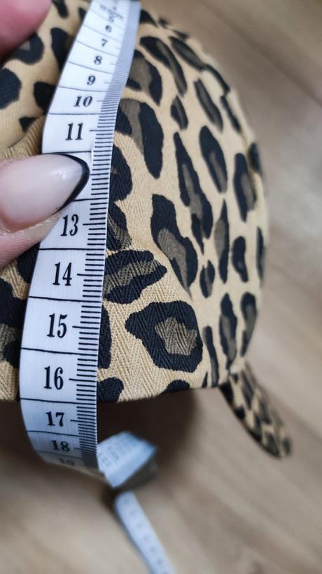 Šiltovka s leopardím vzorom, svetlo- béžová, 