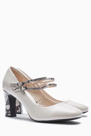 Kožené lodičky s rybím vzorom, next,41