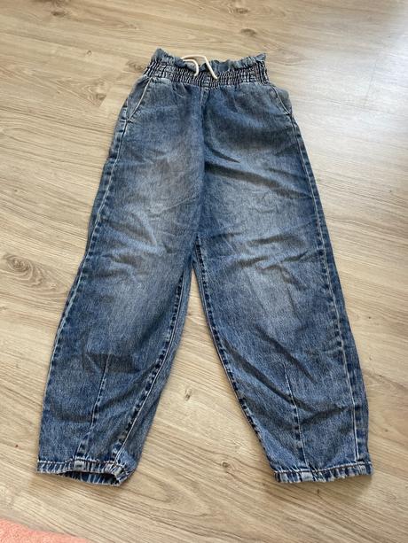 Modré rifle, bershka,32