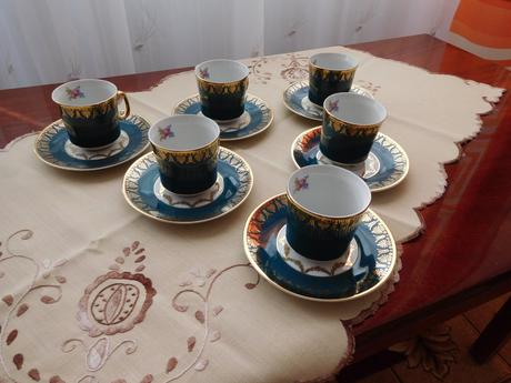 Čajová súprava porcelánová-čechoslovákia,, 