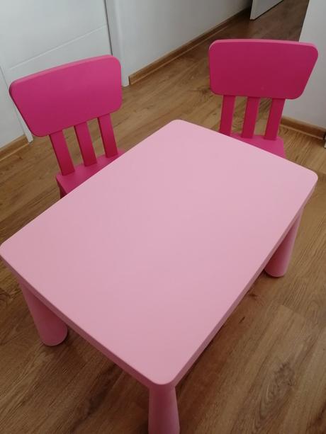 Stôl a stoličky mammut ikea, 