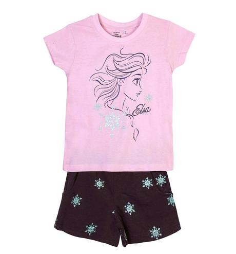 Komplet tričko a kraťasy frozen, 98 / 104 / 110 / 116