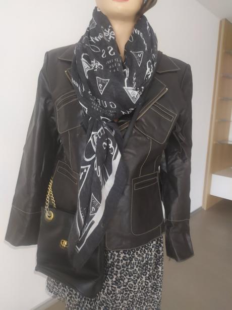 538 exlelentna kozena bunda hneda, m