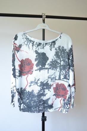 Sveter s potlačou l, l