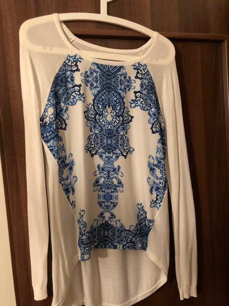 Tenký modrý pulóvrik italy, m