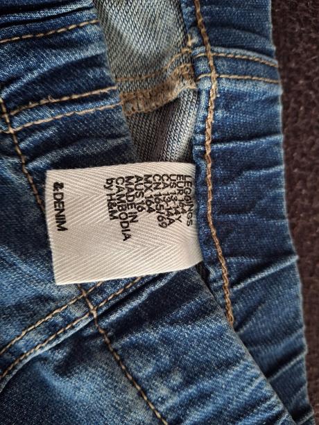 Dievčenské džeginy., h&m,164