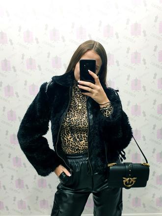 Kožušinová bundička s/m, s