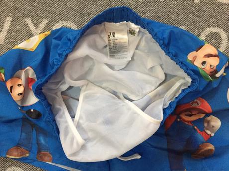 Chlapcenske plavky super mario 8-10 rokov, h&m,134