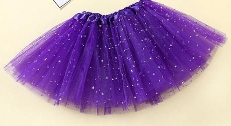 Tutu sukna tylova s trbietkami  hviezdickami rozne, <50 - xs