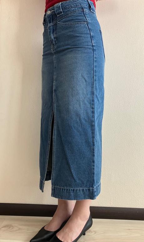 Denimová sukňa, s