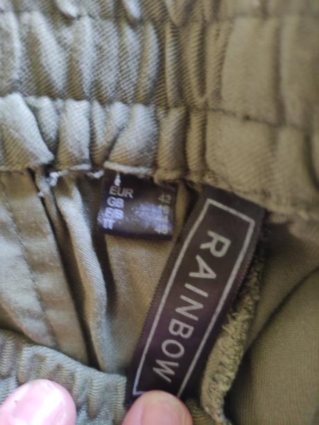 Ľanové nohavice z kvetinkami, bonprix,42