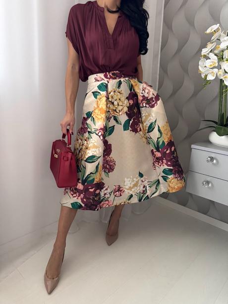 Autograph - kvetinová sukňa, marks & spencer,s