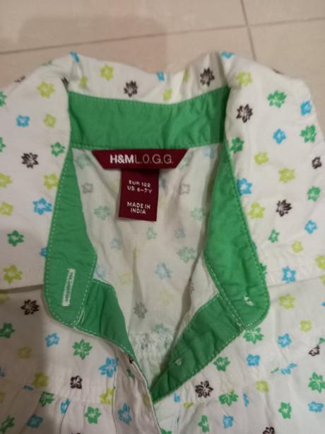 Dievcenska košeľa, h&m,122