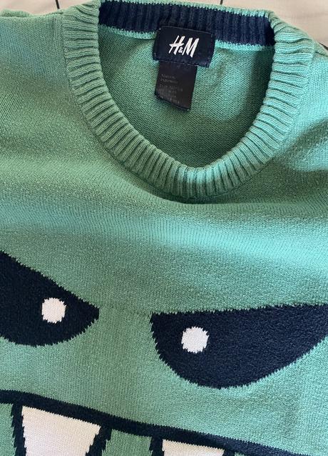 Bavlnený sveter - pulóver zn. h&m v. 122/128, h&m,128