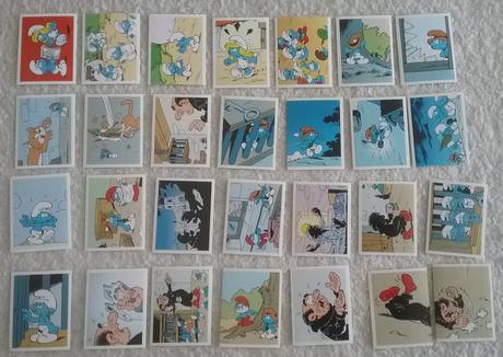 Šmolkovia nálepky panini, 