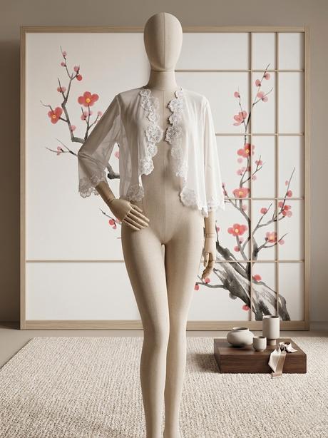 Kabátik na svadobné šaty vo veľkosti m/l., l / m