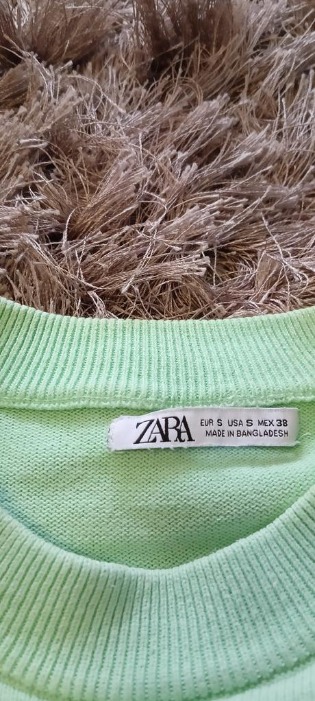 Zelený pulóver, zara,s
