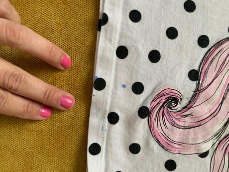 Krásne bodkované tričko s jednorožcom 92, h&m,92