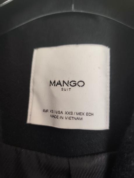 Dámsky vlnený kabát, mango,xs