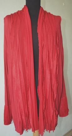 Červený kardigán, xxl